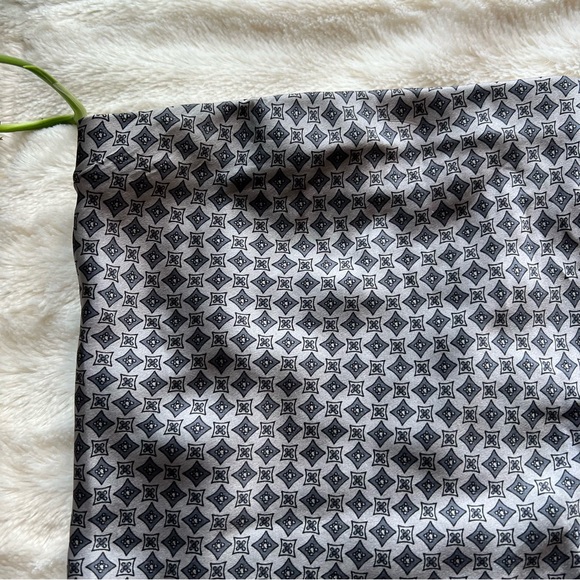 Reformation Spritz Grey Silk Patterned Strapless Top - Picture 5 of 8